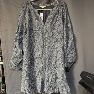 LOFT Blue Asymmetrical Dress